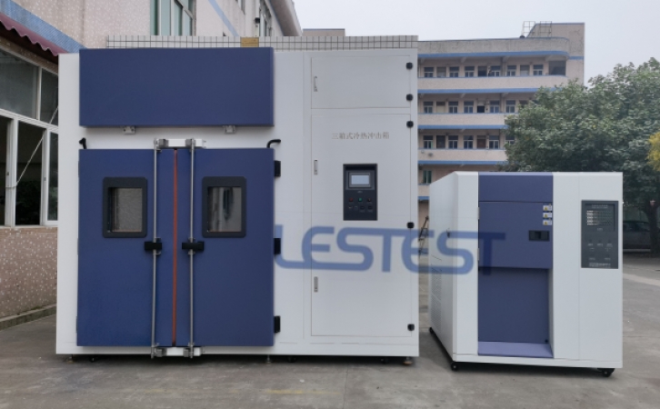 大型三箱式冷熱沖擊試驗箱交付知名LED顯示屏客戶